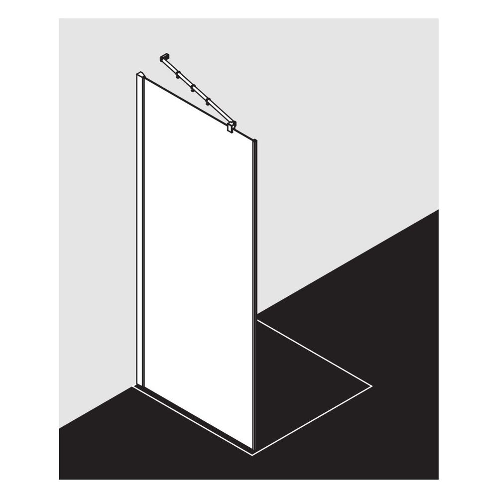 Kermi Seitenwand Filia XP TWD 2000x800x30mm ESG Klar 6mm Silber Hochglanz Anschlag... KERMI-FXTWD08020VAK 4051484190912 (Abb. 7)