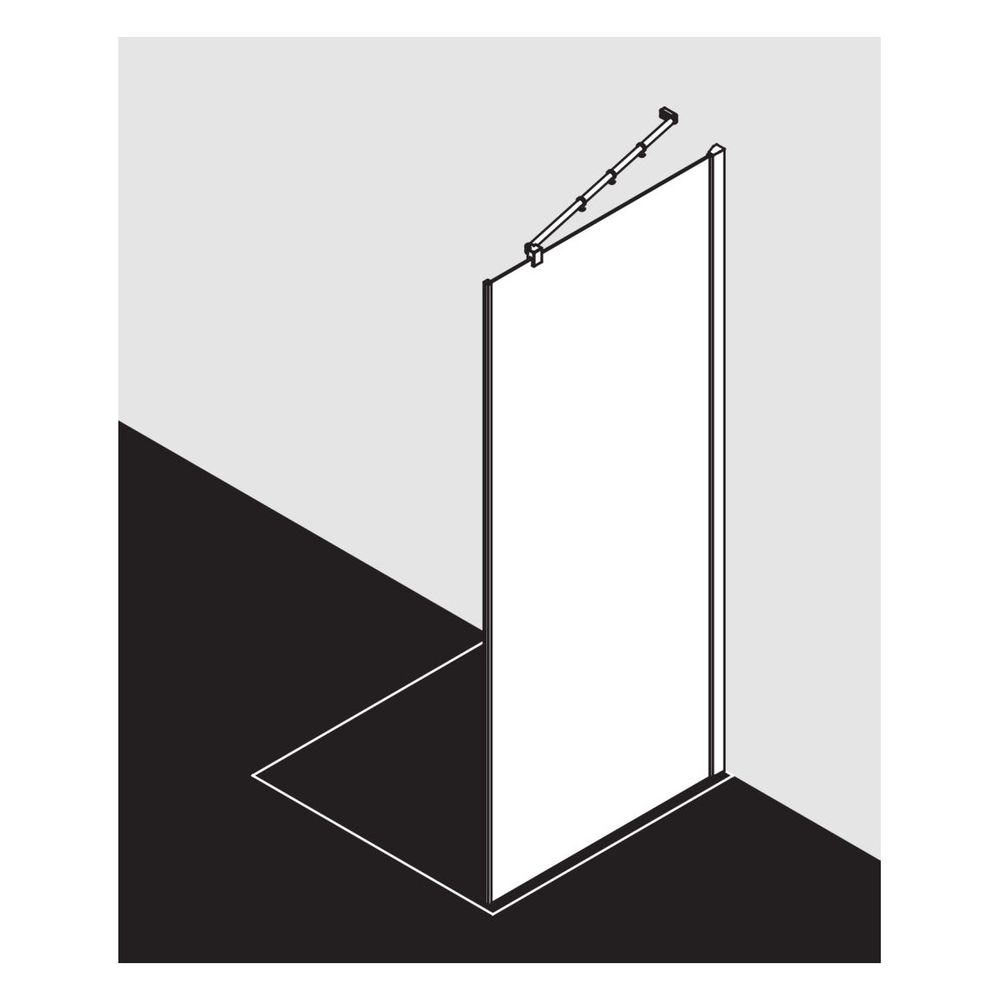 Kermi Seitenwand Filia XP TWD 2000x800x30mm ESG Klar 6mm Silber Hochglanz Anschlag... KERMI-FXTWD08020VAK 4051484190912 (Abb. 4)