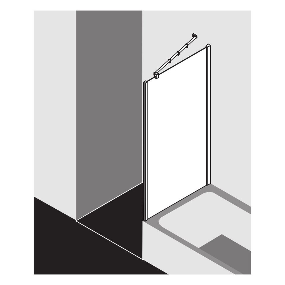 Kermi Seitenwand Filia XP verkürzt für Badewannen UVD 1600x750x30mm ESG Klar 6mm S... KERMI-FXUVD07516VPK 4051484387145 (Abb. 2)