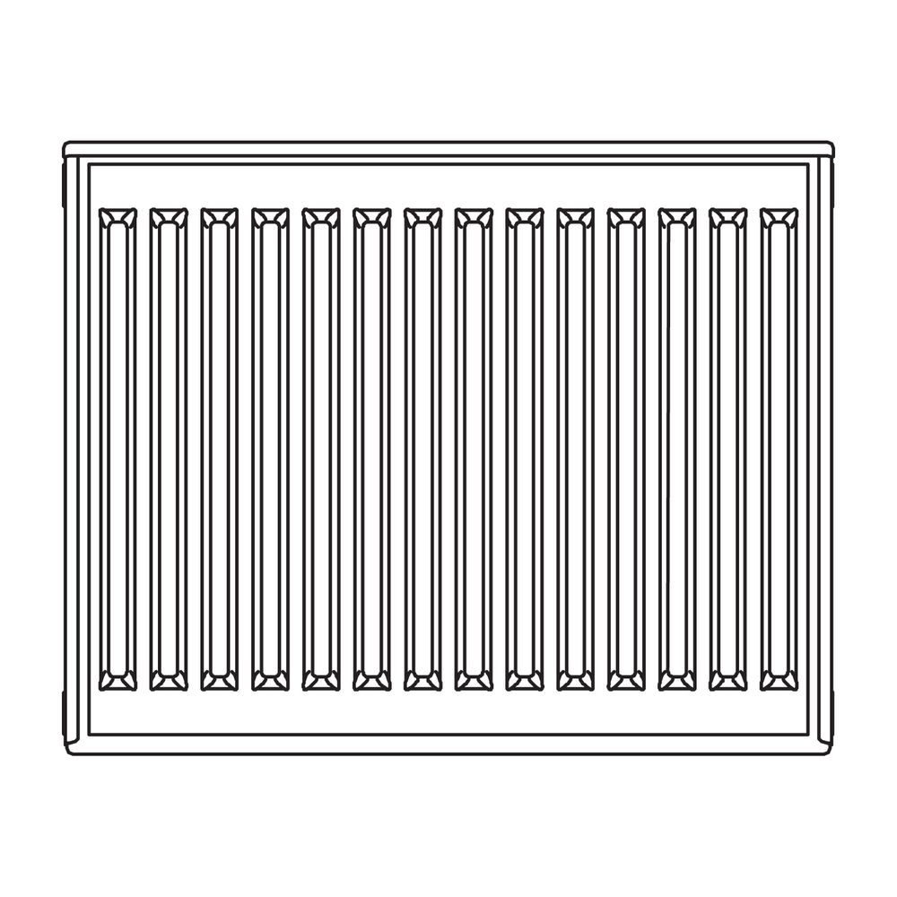 Kermi Profil-K therm-x2 FlachheizkörperTyp 33 Weiß Seidenglanz 700x155x1800mm mi... KERMI-FK0330701801N1K 4063769396803 (Abb. 6)