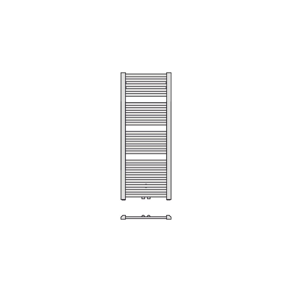 Kermi Geneo quadris Badheizkörper Design 1774x32x596mm, 956W bei 75/65/20 Grad C... KERMI-GQN1M1800602XXK 4037486443157 (Abb. 8)