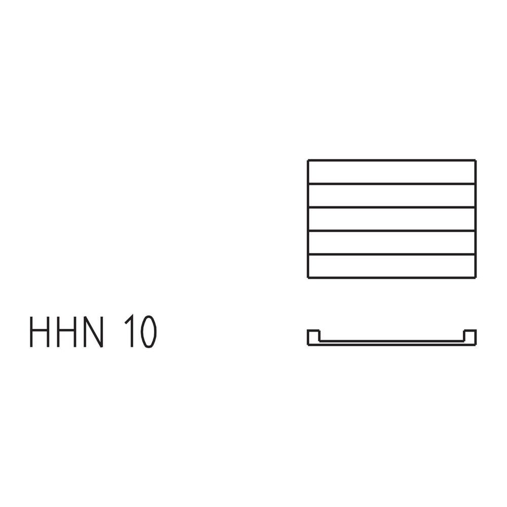 Kermi Heizwand horizontal Typ 10 630x43x600mm weiß ohne Abdeckung... KERMI-HHN10063060212K 4051487013683 (Abb. 4)