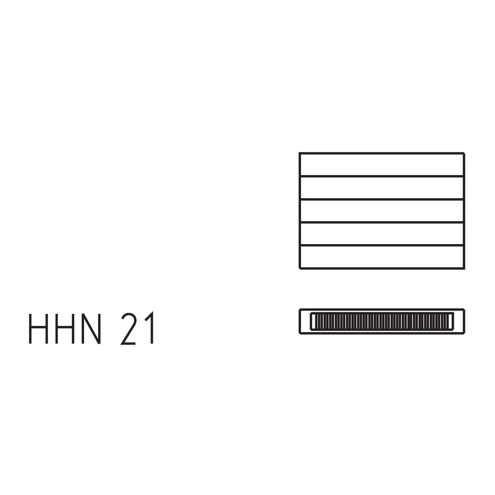 Kermi Heizwand horizontal Typ 21 840x72x700mm weiß ohne Abdeckung... KERMI-HHN2108407021DK 4051487043468 (Abb. 4)