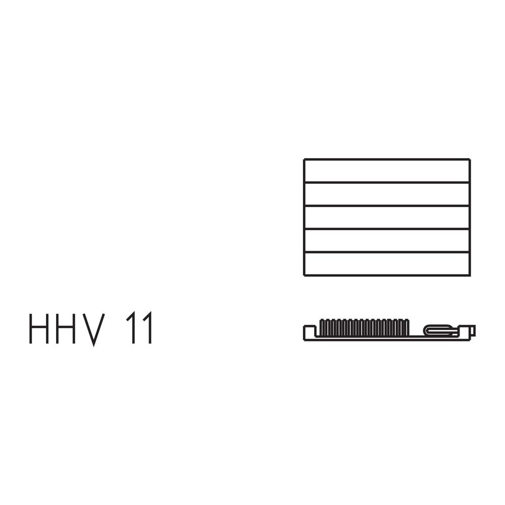 Kermi Ventil-Heizwand horizontal Typ 11 350x61x1300mm weiß ohne Abdeckung Ausfüh... KERMI-HHV110351302RBK 4051487115158 (Abb. 3)