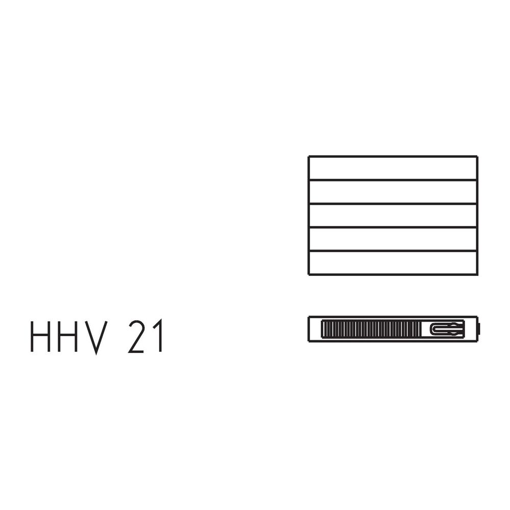 Kermi Ventil-Heizwand horizontal Typ 21 700x72x800mm weiß ohne Abdeckung Ausführ... KERMI-HHV210700802RDK 4051487141751 (Abb. 3)
