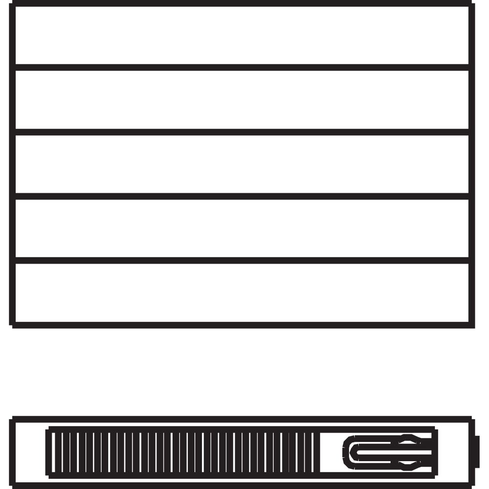 Kermi Heizwand horizontal mit Ventil lamelliert Typ 21 350x72x3400mm mit Abdecku... KERMI-HHV210353402R4K 4051487135897 (Abb. 3)