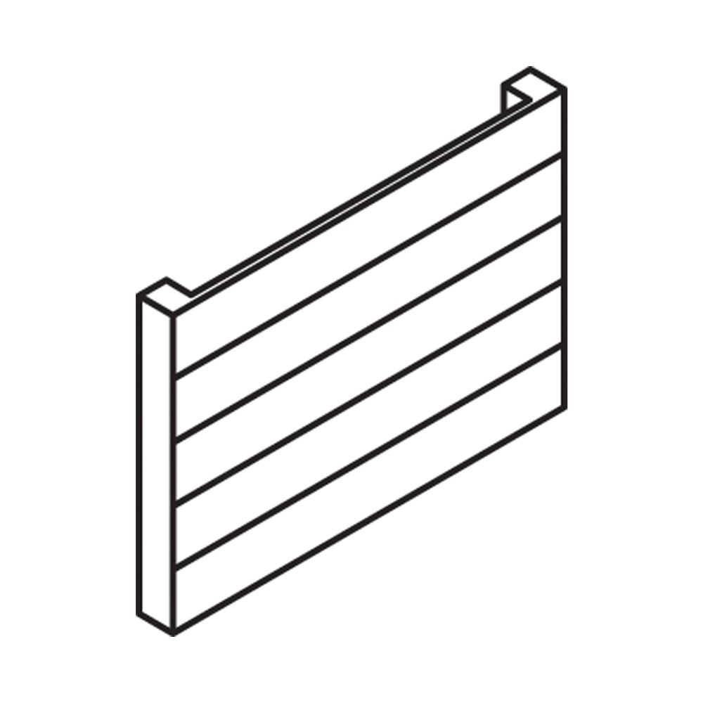 Kermi Heizwand horizontal Typ 10 420x43x2200mm, ohne Abdeckung, 1014W bei 75/65... KERMI-HHN10042220212K 4051487012754 (Abb. 11)