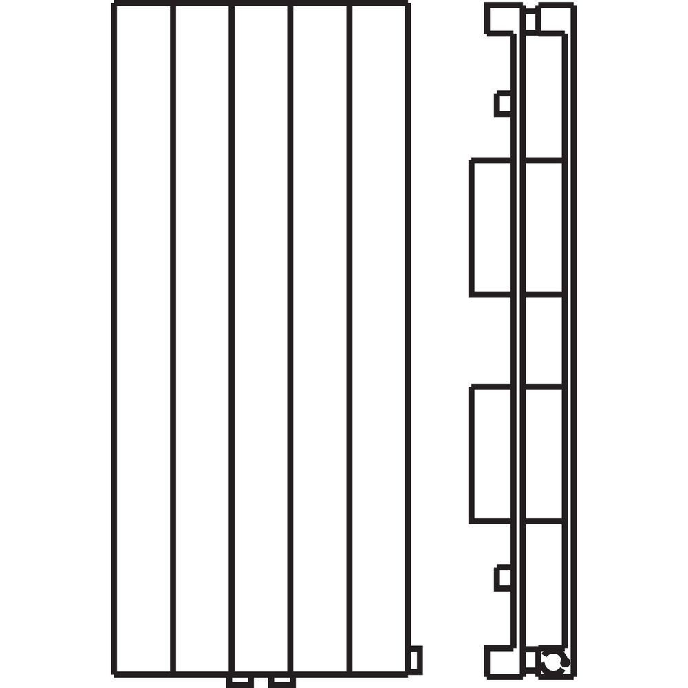 Kermi Ventil-Heizwand vertikal Typ 22 600x122x280mm weiß Ausführung rechts... KERMI-HVV220600282R2K 4051487191671 (Abb. 4)