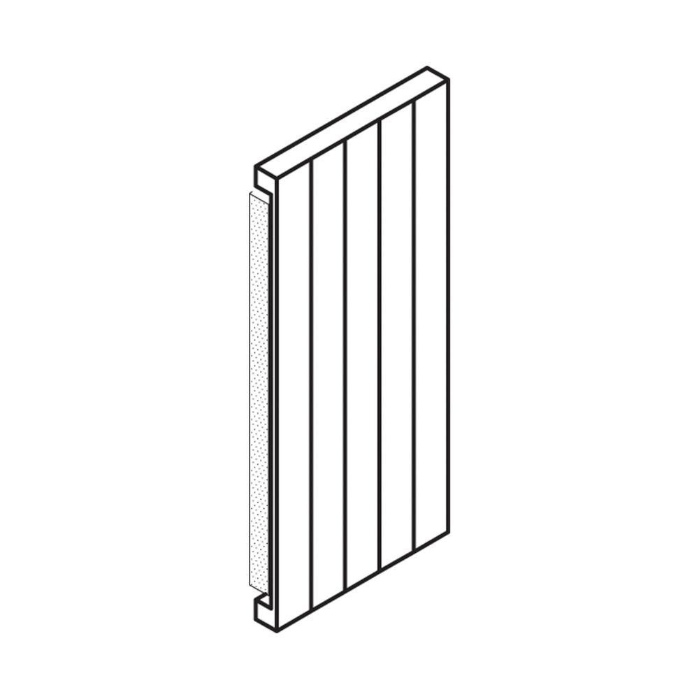 Kermi Heizwand vertikal mit seitlicher Abdeckung lamelliert Typ 11 2200x61x1750... KERMI-HVN11220175212K 4051487165900 (Abb. 11)