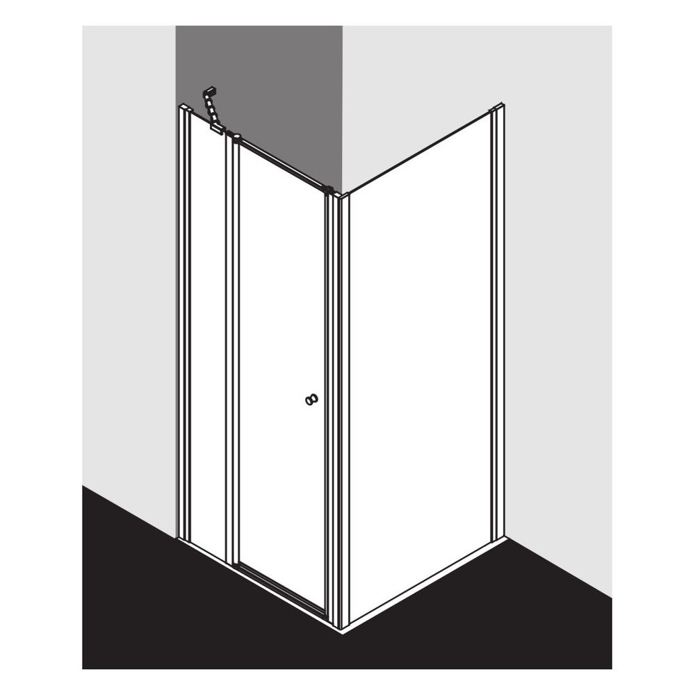 Kermi Duschkabine Ibiza 2000 Schwingtür mit Festfeld STL 1850x800x24mm ESG Klar 4m... KERMI-I2STL080181AK 4046383189921 (Abb. 4)