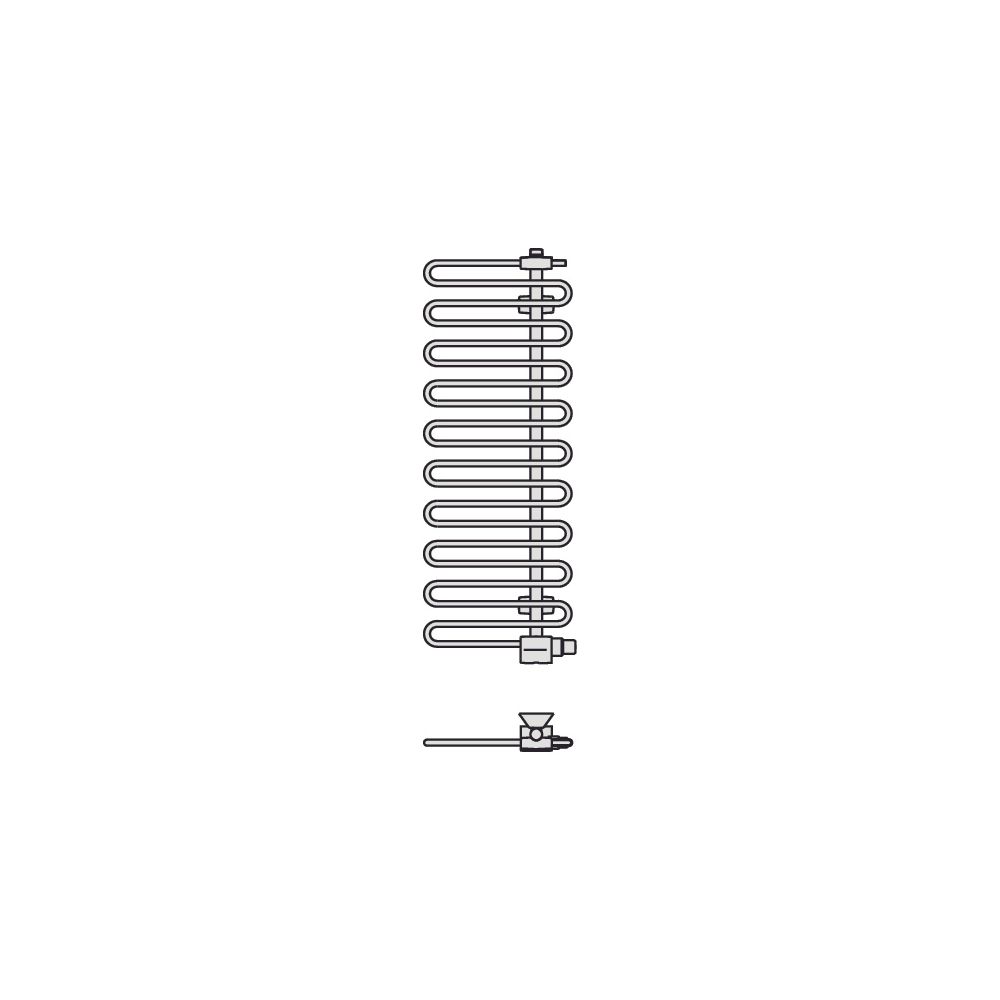 Kermi Icaro Designheizkörper 1446x58x600mm, 628W bei 75/65/20 Grad C, Weiß SG... KERMI-CRV1A1400602XXK 4037486144481 (Abb. 7)
