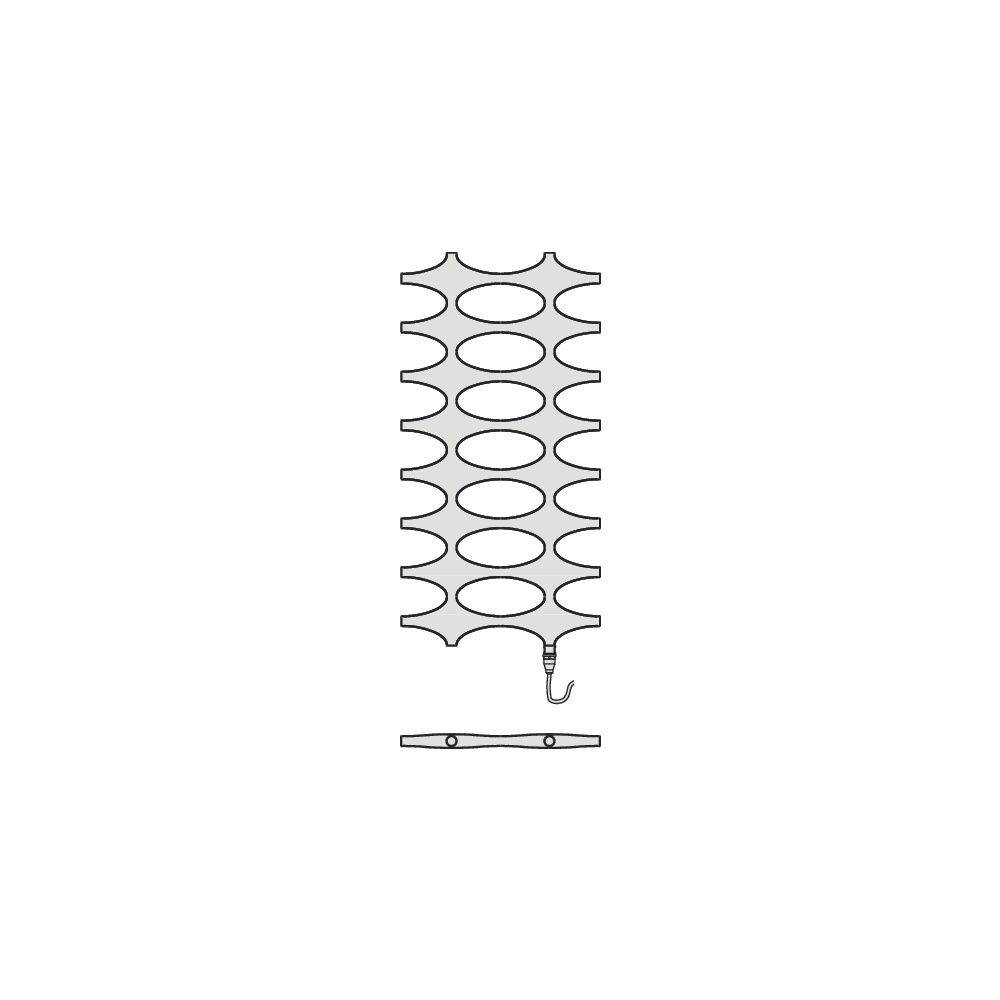 Kermi Ideos-E elektrischer Designheizkörper 1901x37x758mm WRX Anschluss links 80... KERMI-IDE10190075WTXK 4051487214516 (Abb. 6)