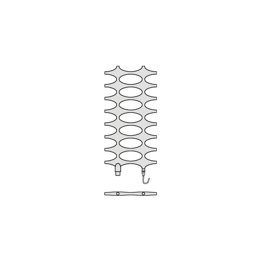 Kermi Ideos-V-Zusatzbetrieb Designheizkörper 1151x37x508mm WRX Ausführung links ... KERMI-IDV111200502TXK 4051487969898 (Abb. 6)