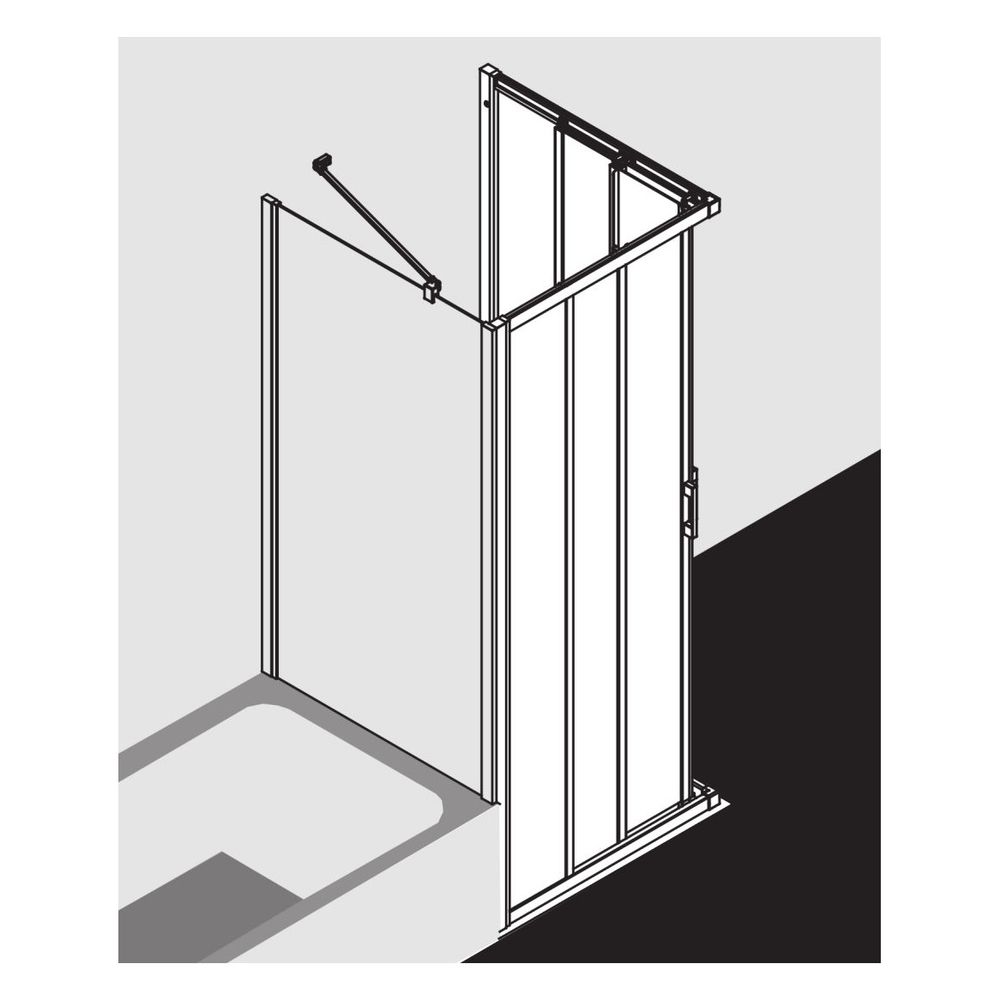 Kermi Duschkabine Liga Eckeinstieg 3T Gleittür Halbteil E3L 2000x800x32mm ESG Kla... KERMI-LIE3L080201PK 4051484587279 (Abb. 10)