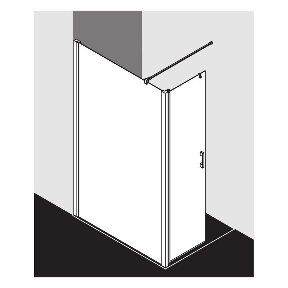 Kermi Walk-In Wall Liga beweglich Flügel T1L 2000x1200x32mm ESG Klar 5mm Silber M... KERMI-LIT1L120201PK 4051484467038 (Abb. 16)