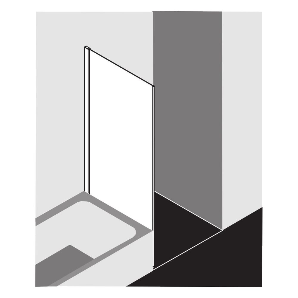 Kermi Seitenwand Liga verkürzt neben Badewanne TVP 1750x750x21mm ESG Klar 5mm Silb... KERMI-LITVP07517VPK 4051484593447 (Abb. 6)