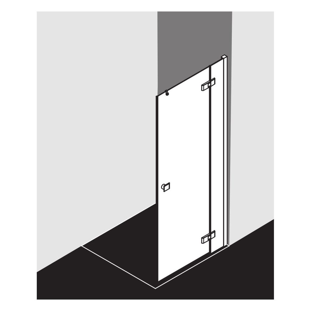 Kermi Duschkabine Mena Pendeltür 1F mit Festfeld 1NR 2000x800x33mm ESG Klar 6mm S... KERMI-ME1NR080203PK 4051484862611 (Abb. 13)
