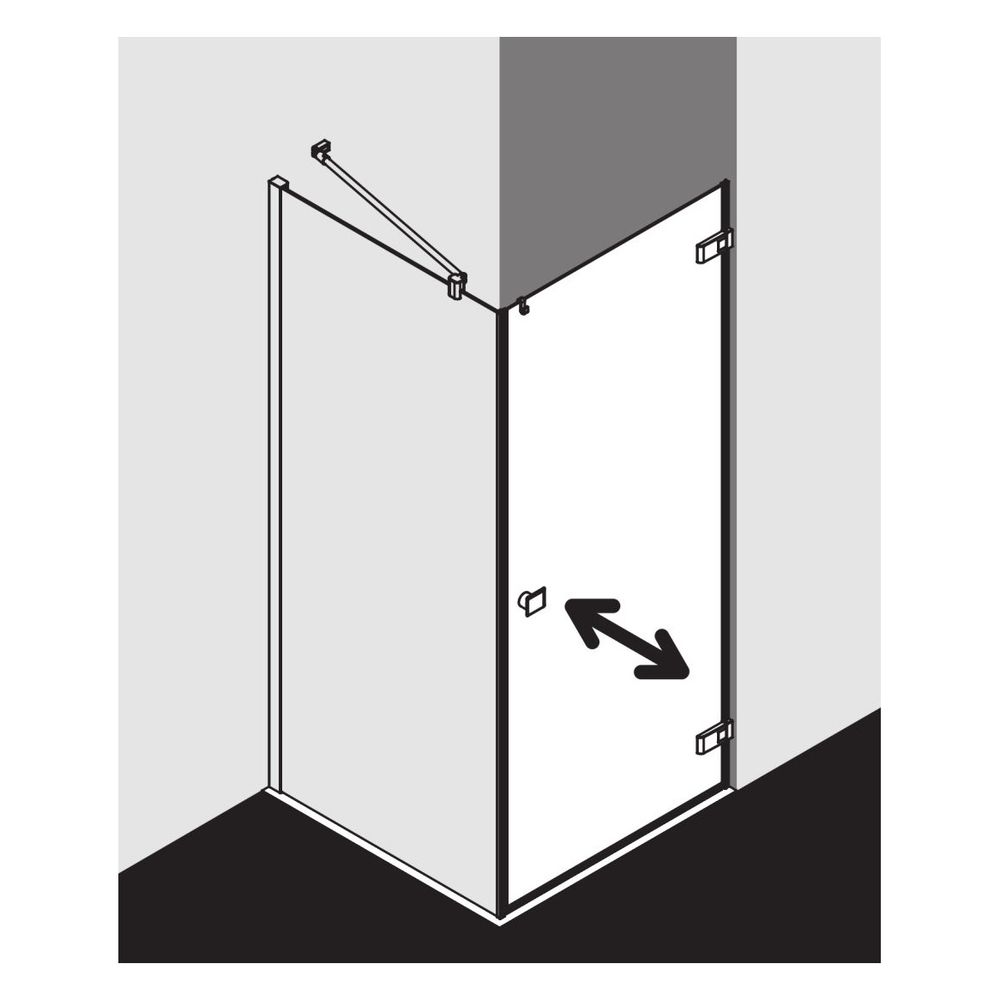 Kermi Seitenwand Mena TWP 2000x900x33mm ESG SR Opaco 8mm Schwarz Soft Anschlag li... KERMI-METWP090203UK 4051484868989 (Abb. 10)