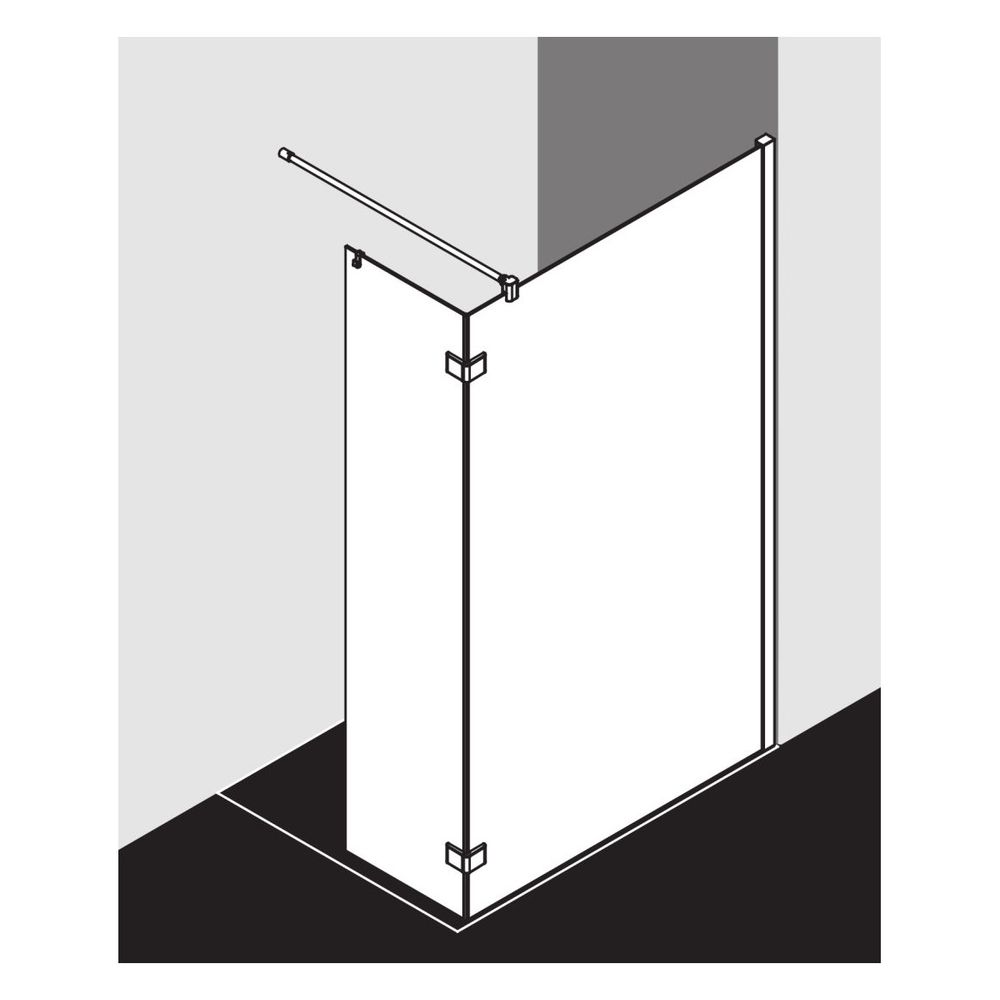 Kermi Walk-In Wall Mena Festfeld Winkel WBR 2000x1030x33mm ESG SR Opaco 8mm Schwar... KERMI-MEWBR103203UK 4051484895343 (Abb. 5)