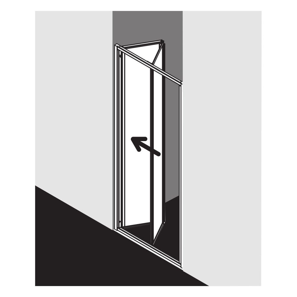 Kermi Duschkabine Nova 2000 Falttür FTD 1850x900x30mm Kerolan Fontana 3mm Silber ... KERMI-N2FTD0901811K 4046383220082 (Abb. 15)
