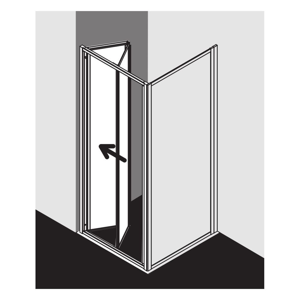 Kermi Duschkabine Nova 2000 Falttür FTD 1850x900x30mm Kerolan Fontana 3mm Silber ... KERMI-N2FTD0901811K 4046383220082 (Abb. 11)