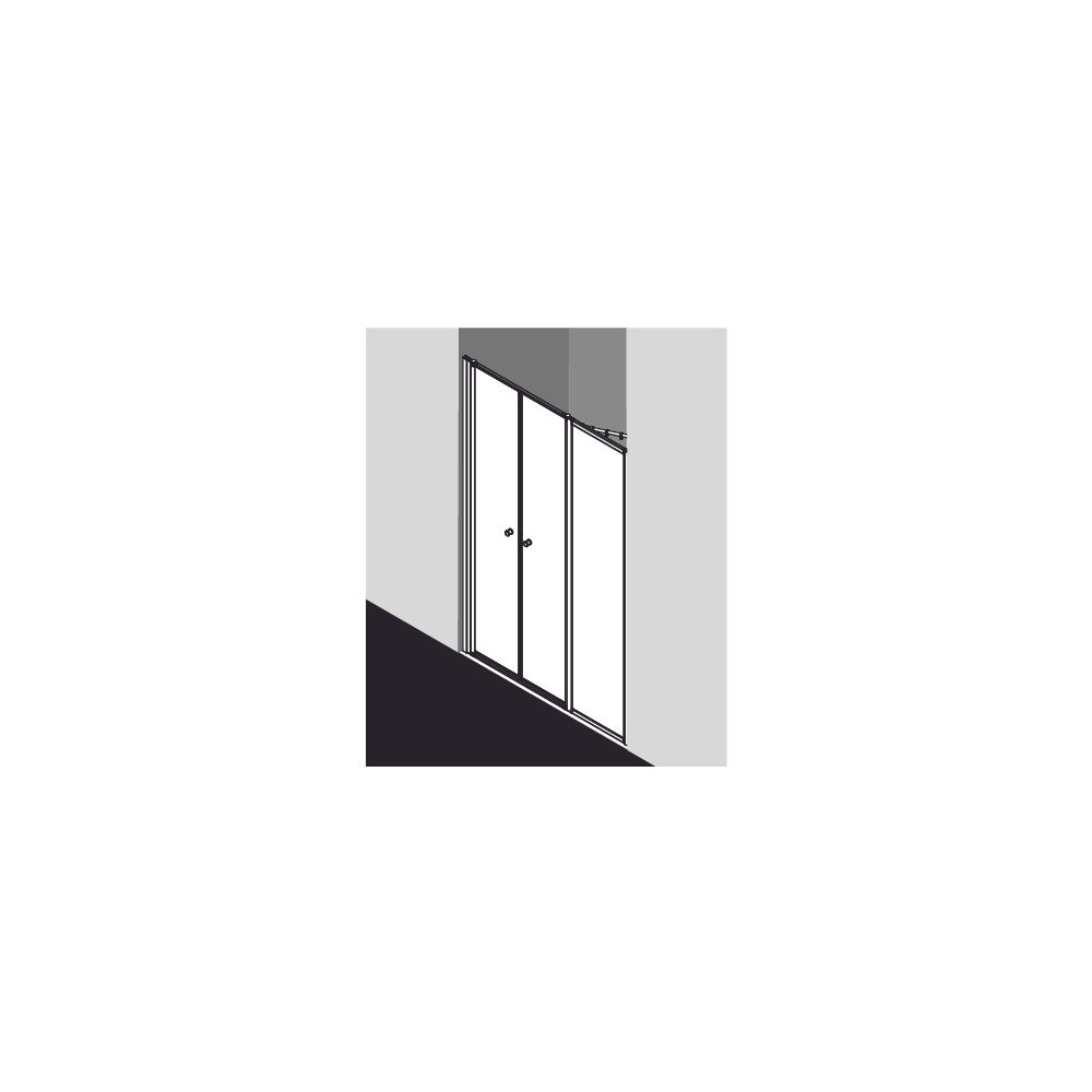 Kermi Duschkabine Nova 2000 Pendeltür mit Festfeld PFR 1850x1300x24mm Kerolan Font... KERMI-N2PFR1301811K 4046383223205 (Abb. 9)