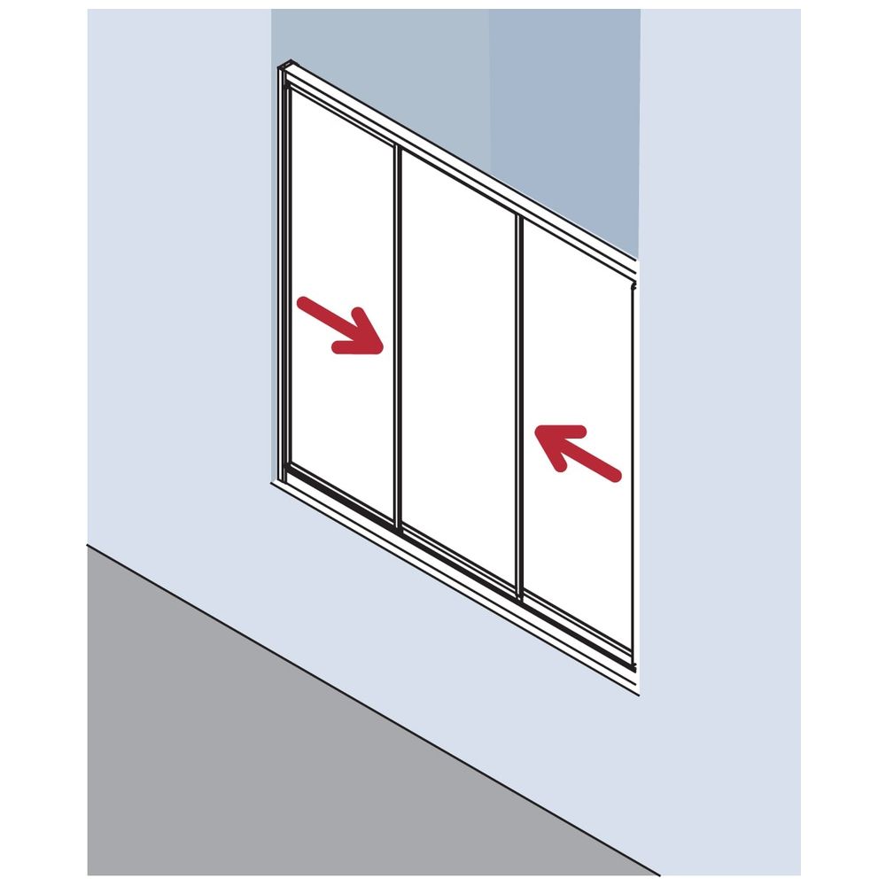 Kermi Duschkabine Nova 2000 Gleittür 3-teilig STD 1850x800x52mm Kerolan Fontana 3... KERMI-N2STD0801811K 4046383228903 (Abb. 10)