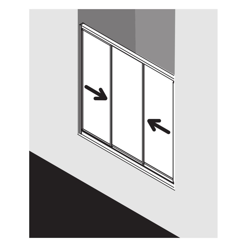 Kermi Duschkabine Nova 2000 Gleittür 3-teilig STD 1850x800x52mm Kerolan Fontana 3m... KERMI-N2STD0801811K 4046383228903 (Abb. 7)