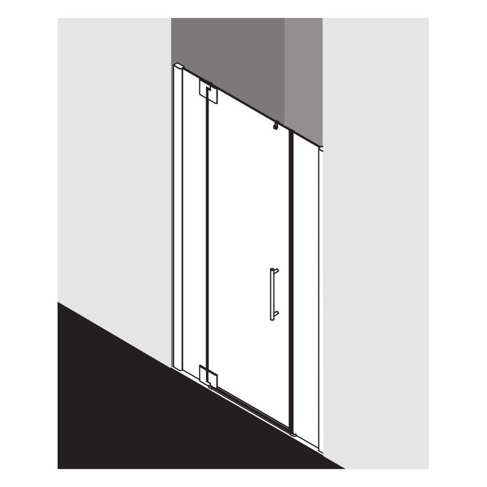Kermi Duschkabine Pasa XP Pendeltür 1F mit Festfeld 1GL 2000x1100x31mm ESG SR Opac... KERMI-PX1GL11020VUK 4046383906368 (Abb. 4)