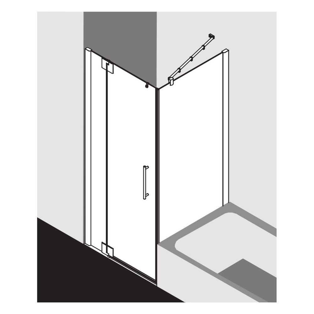Kermi Duschkabine Pasa XP Pendeltür 1F mit Festfeld 1WL 2000x900x31mm ESG Klar 8m... KERMI-PX1WL090201AK 4046383911690 (Abb. 15)