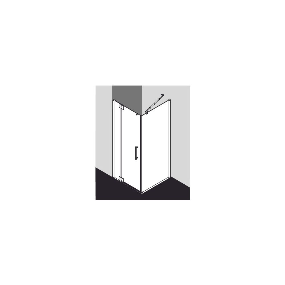 Kermi Duschkabine Pasa XP Pendeltür 1F mit Festfeld 1WL 2000x900x31mm ESG Klar 8mm... KERMI-PX1WL090201AK 4046383911690 (Abb. 4)