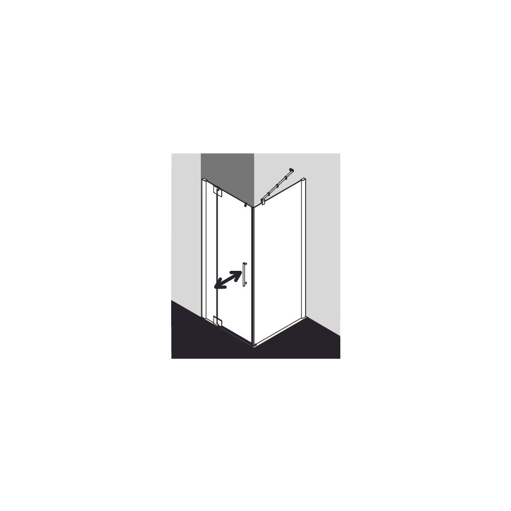 Kermi Duschkabine Pasa XP Pendeltür 1F mit Festfeld 1WL 2000x900x31mm ESG Klar 8m... KERMI-PX1WL090201AK 4046383911690 (Abb. 10)