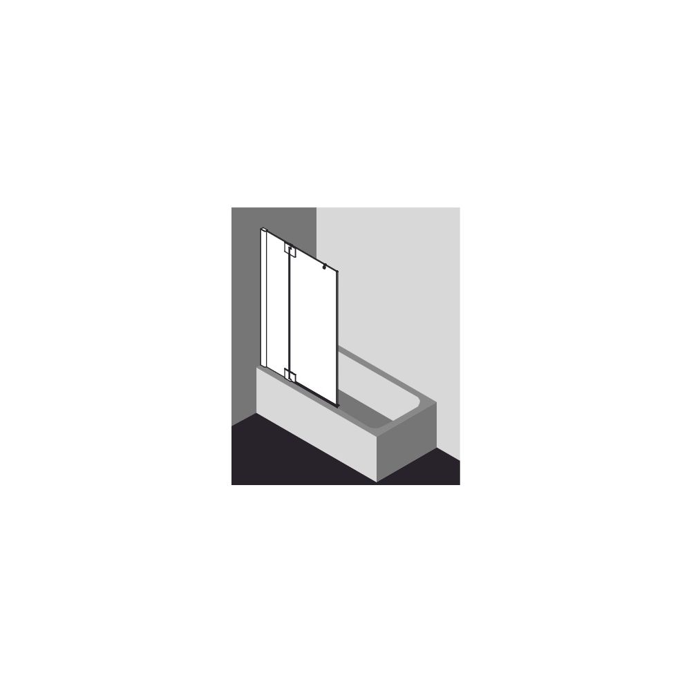 Kermi Badewannenaufsatz Pasa XP Pendelflügel mit Festfeld DTL 1500x800x31mm ESG Kl... KERMI-PXDTL080151PK 4046383915384 (Abb. 6)