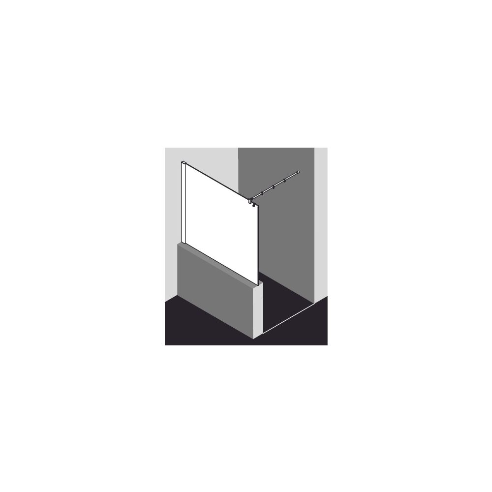 Kermi Walk-In Wall Pasa XP TWF 2000x1400x31mm ESG Klar 8mm Silber Mattglanz Ansch... KERMI-PXTWF140201PK 4046383932114 (Abb. 15)