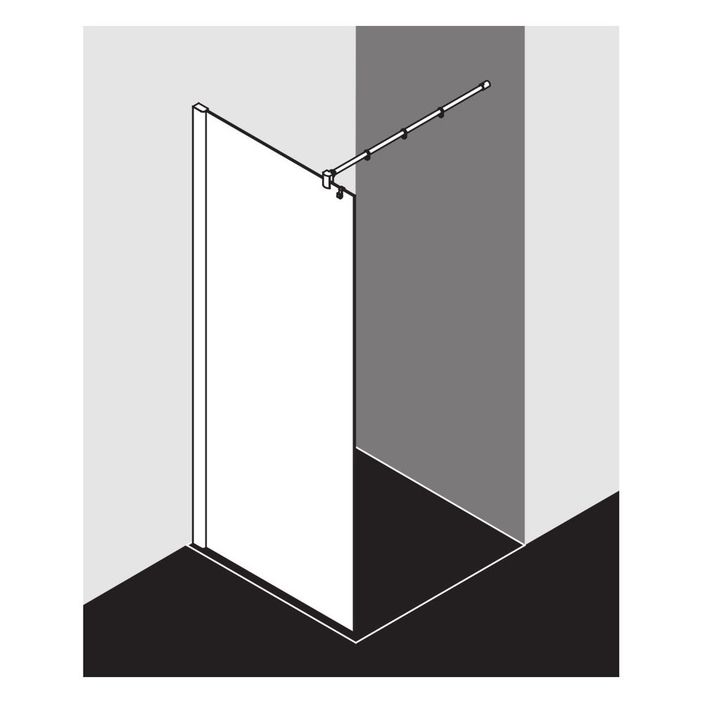 Kermi Walk-In Wall Pasa XP TWF 2000x1400x31mm ESG Klar 8mm Silber Mattglanz Ansch... KERMI-PXTWF140201PK 4046383932114 (Abb. 13)