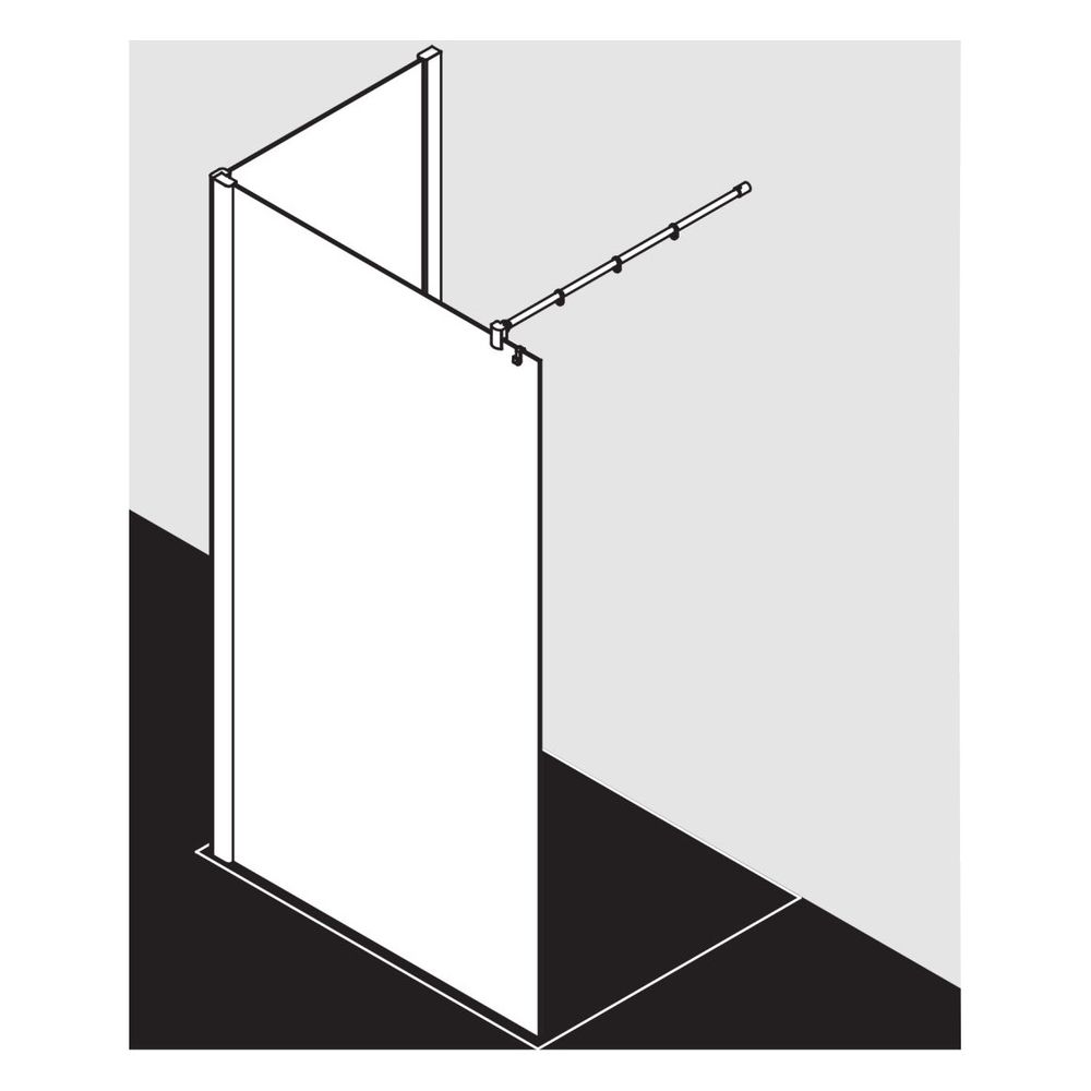 Kermi Walk-In Wall Pasa XP TWF 2000x1400x31mm ESG Klar 8mm Silber Mattglanz Anschl... KERMI-PXTWF140201PK 4046383932114 (Abb. 9)