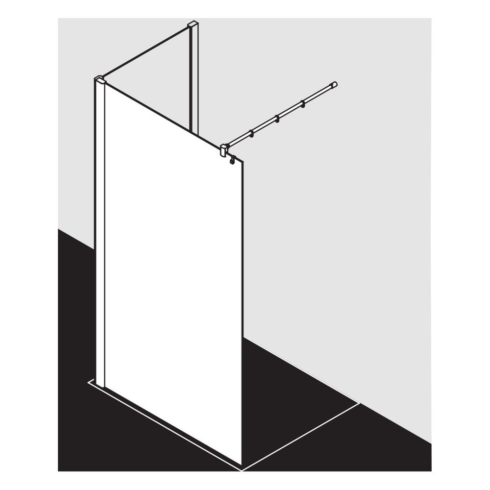 Kermi Walk-In Wall Pasa XP TWF 2000x1400x31mm ESG Klar 8mm Silber Mattglanz Ansch... KERMI-PXTWF140201PK 4046383932114 (Abb. 19)