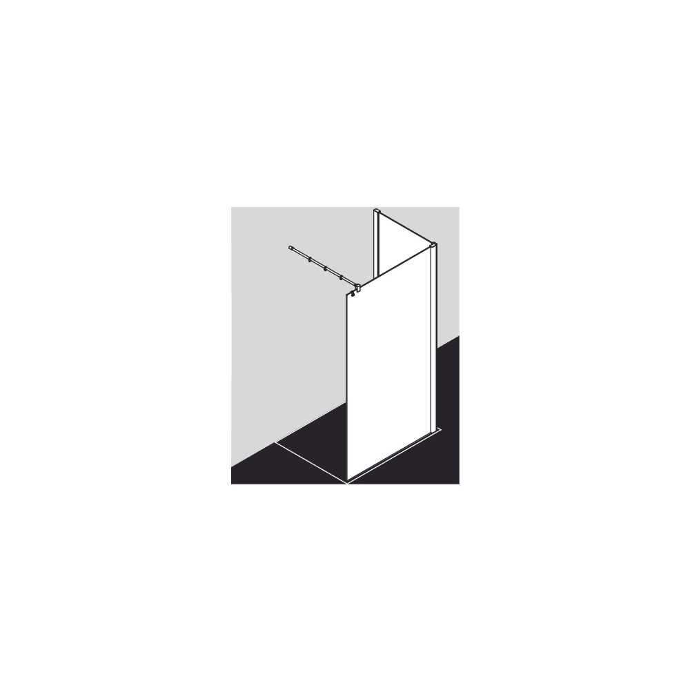 Kermi Walk-In Wall Pasa XP TWF 2000x1400x31mm ESG Klar 8mm Silber Mattglanz Ansch... KERMI-PXTWF140201PK 4046383932114 (Abb. 12)