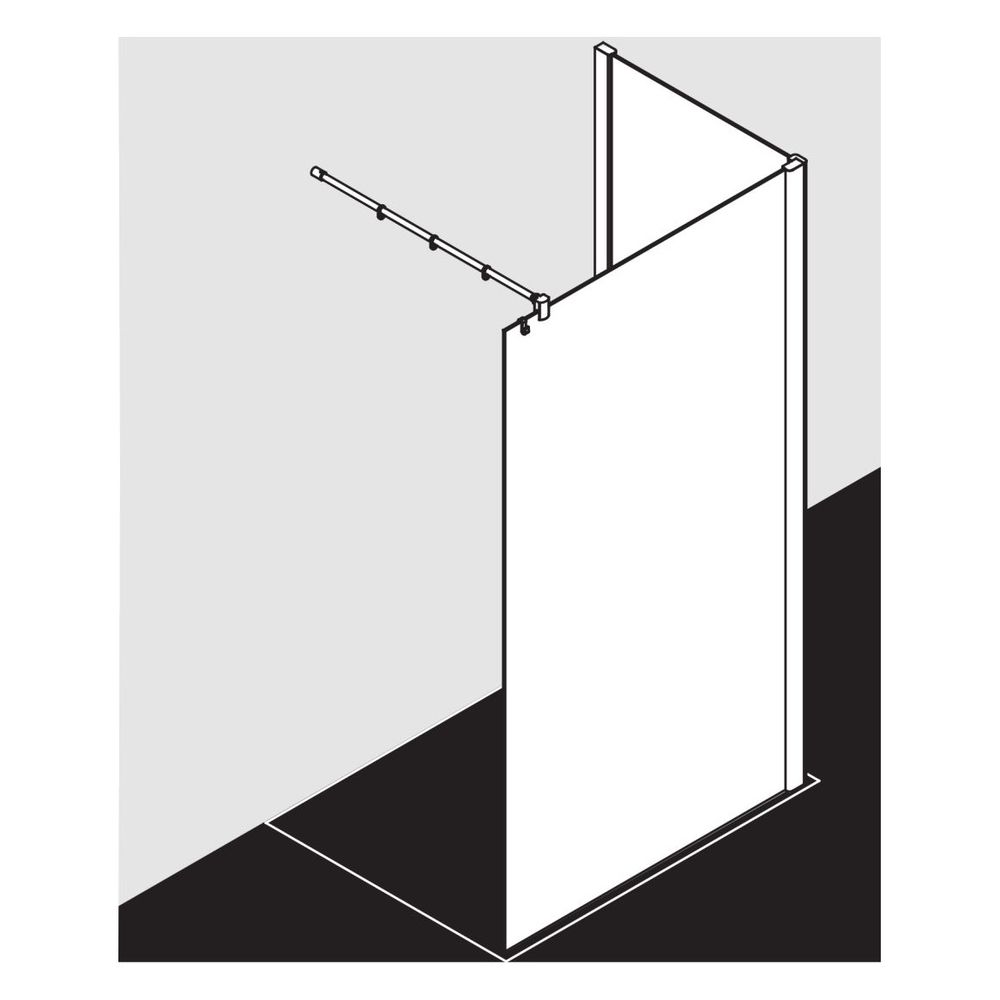 Kermi Walk-In Wall Pasa XP TWF 2000x1400x31mm ESG Klar 8mm Silber Mattglanz Ansch... KERMI-PXTWF140201PK 4046383932114 (Abb. 16)