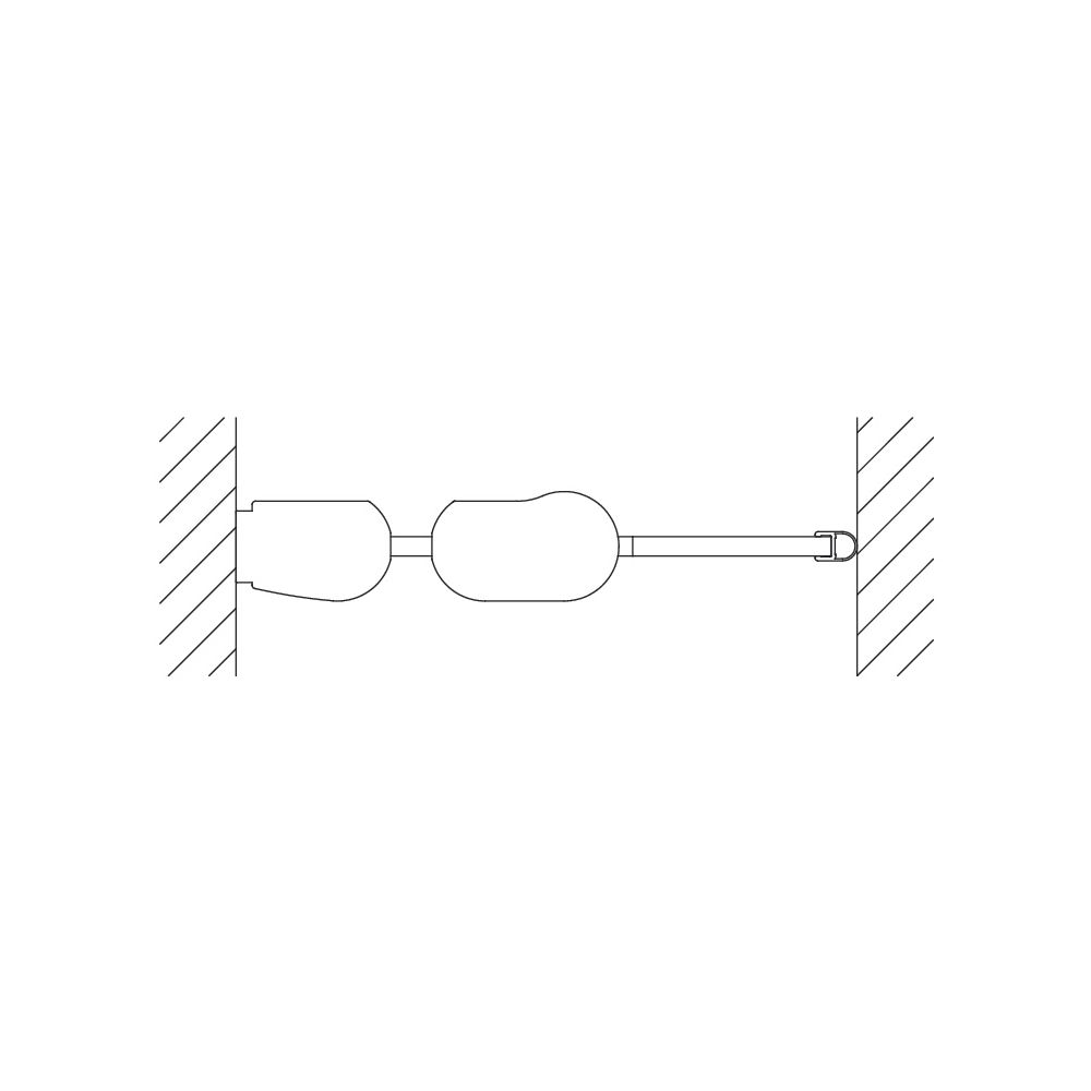 Kermi Duschkabine Pega Pendeltür 1F mit Festfeld 1FL 2000x1100x22mm ESG Klar 6mm S... KERMI-PE1FL11020VAK 4051484507291 (Abb. 5)