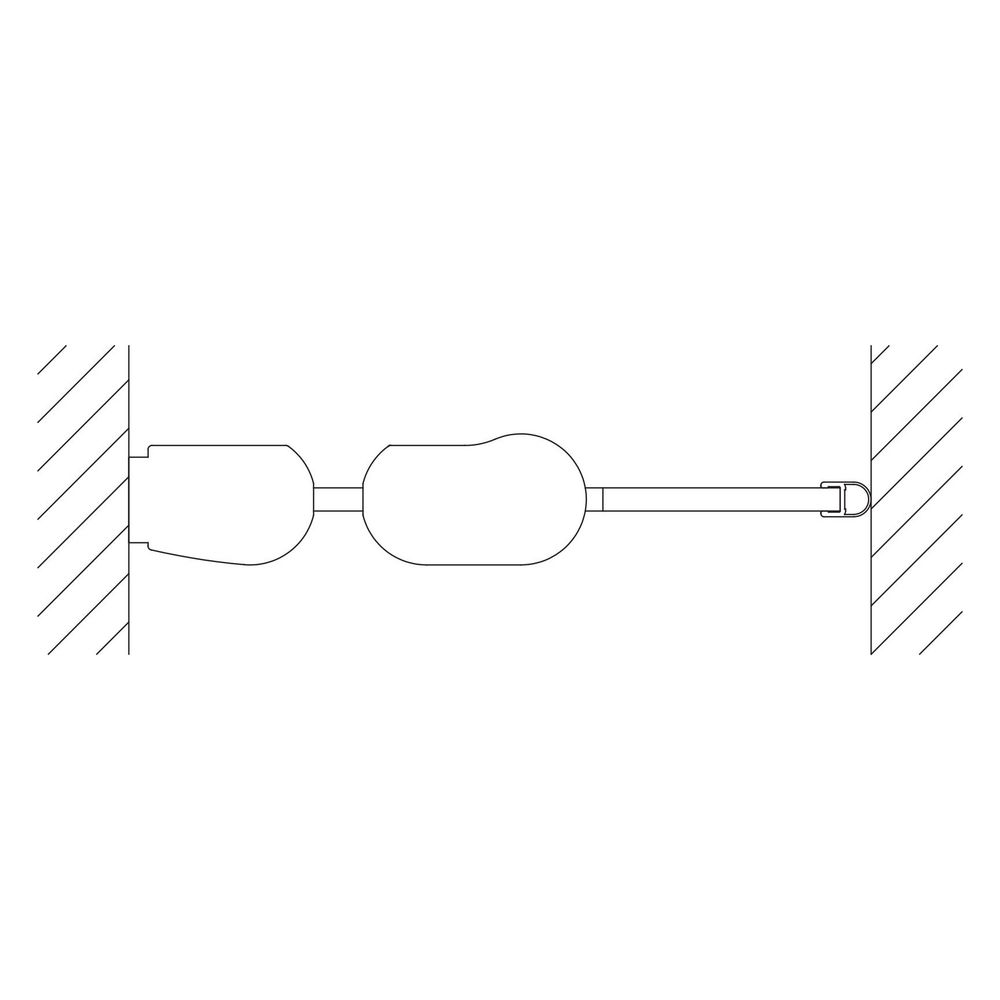 Kermi Duschkabine Pega Pendeltür 1F mit Festfeld 1FL 2000x1100x22mm ESG Klar 6mm S... KERMI-PE1FL11020VAK 4051484507291 (Abb. 6)