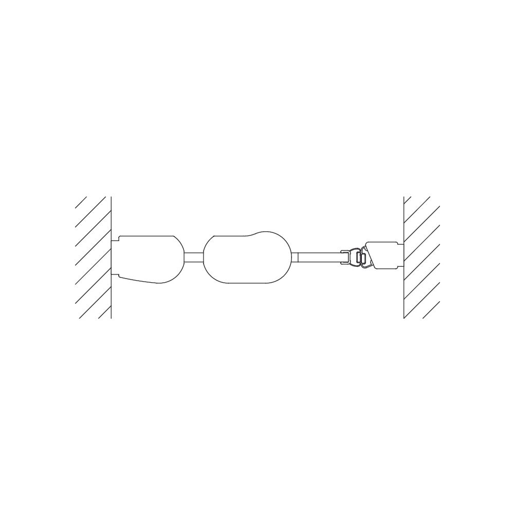 Kermi Duschkabine Pega Pendeltür 1F mit Festfeld 1GR 2000x1000x22mm ESG Klar 6mm S... KERMI-PE1GR10020VPK 4051484510734 (Abb. 5)