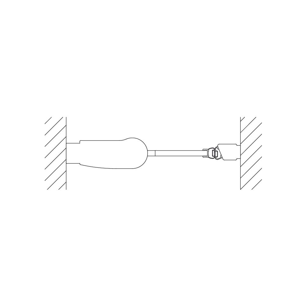 Kermi Duschkabine Pega Pendeltür 1F 1WL 1850x900x22mm ESG SR Opaco 6mm Silber Hoch... KERMI-PE1WL09018VUK 4051484525752 (Abb. 5)