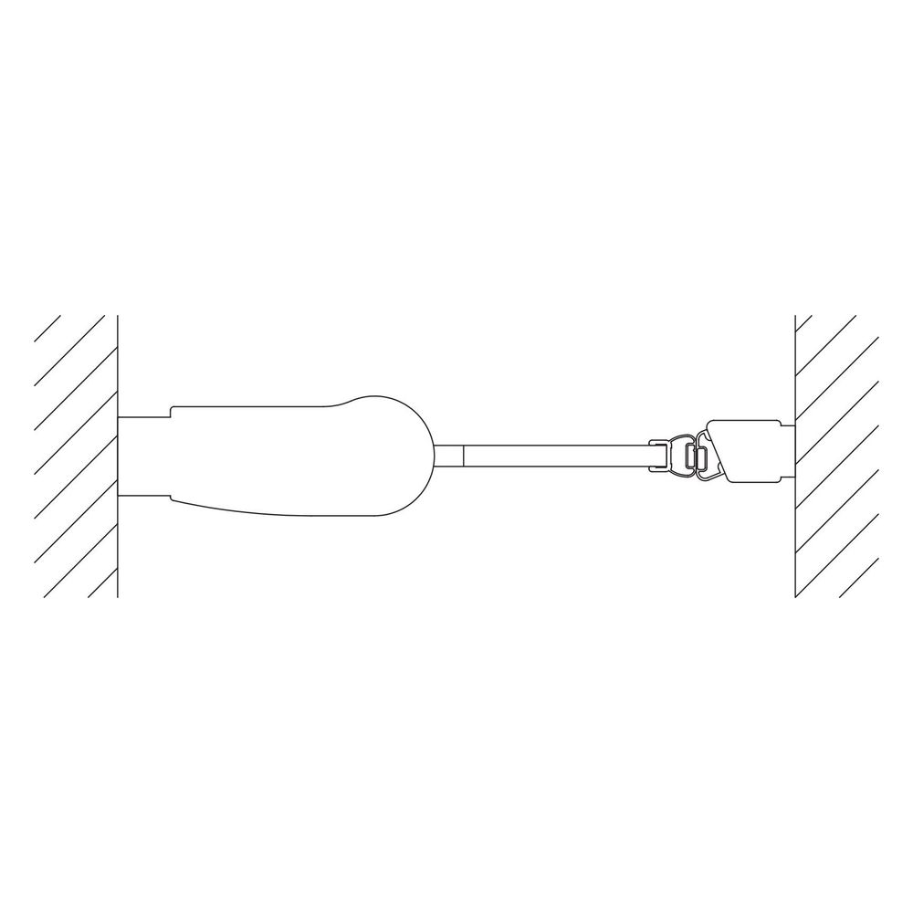 Kermi Duschkabine Pega Pendeltür 1F 1WL 1850x900x22mm ESG SR Opaco 6mm Silber Hoch... KERMI-PE1WL09018VUK 4051484525752 (Abb. 3)