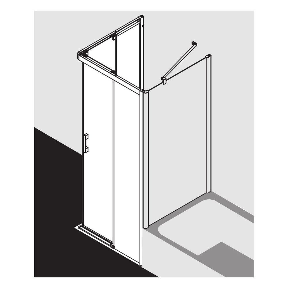 Kermi Duschkabine Pega Eckeinstieg 2T Gleittür bodenfrei Halbteil C2R 2000x900x27m... KERMI-PEC2R09020VPK 4051484531067 (Abb. 5)