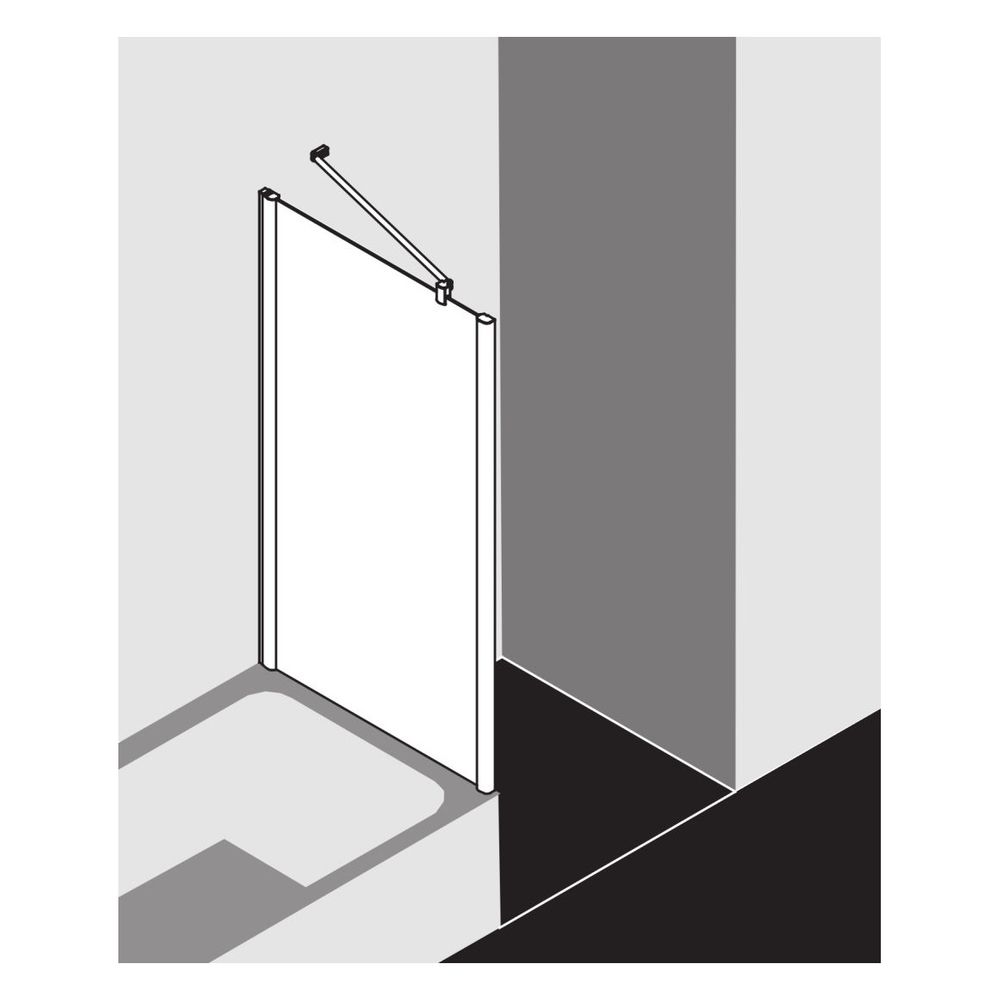 Kermi Seitenwand Pega verkürzt auf Badewanne TVD 1600x700x27mm ESG SR Opaco 6mm Si... KERMI-PETVD07016VYK 4051484558613 (Abb. 7)