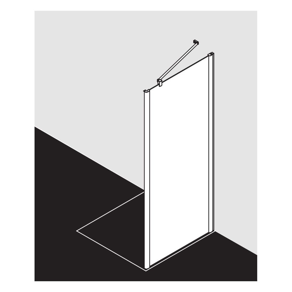 Kermi Seitenwand Pega TWD 2000x900x27mm ESG Klar 6mm Silber Hochglanz Anschlag lin... KERMI-PETWD09020VPK 4051484561279 (Abb. 9)