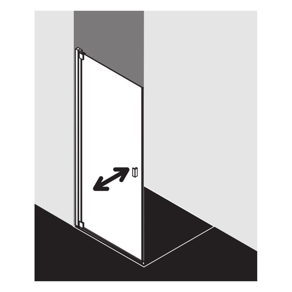 Kermi Pendeltür RAYA 1KL 1000x 2000 BV: 970-1000 SIMG ESG Klar STR3... KERMI-RA1KL100201BK 4051484829775 (Abb. 9)