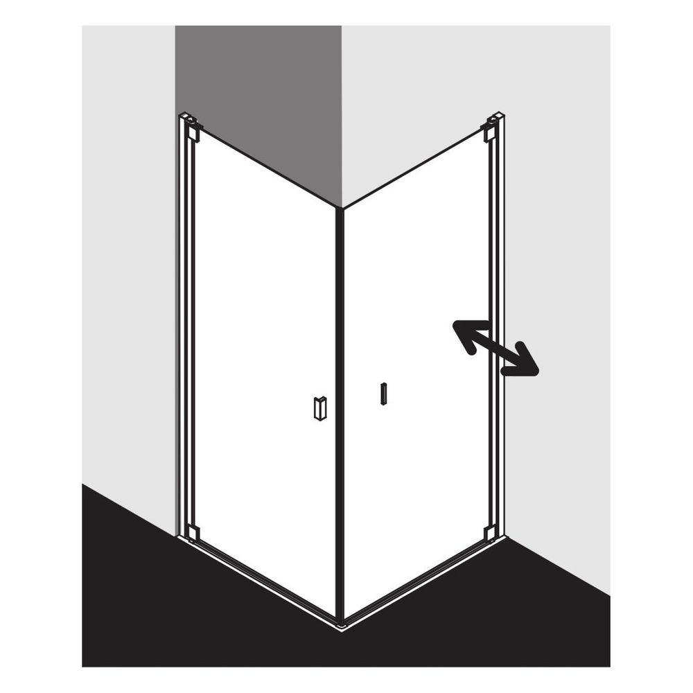 Kermi Pendeltür RAYA 1KL 1000x 2000 BV: 970-1000 SIMG ESG Klar STR3... KERMI-RA1KL100201BK 4051484829775 (Abb. 16)