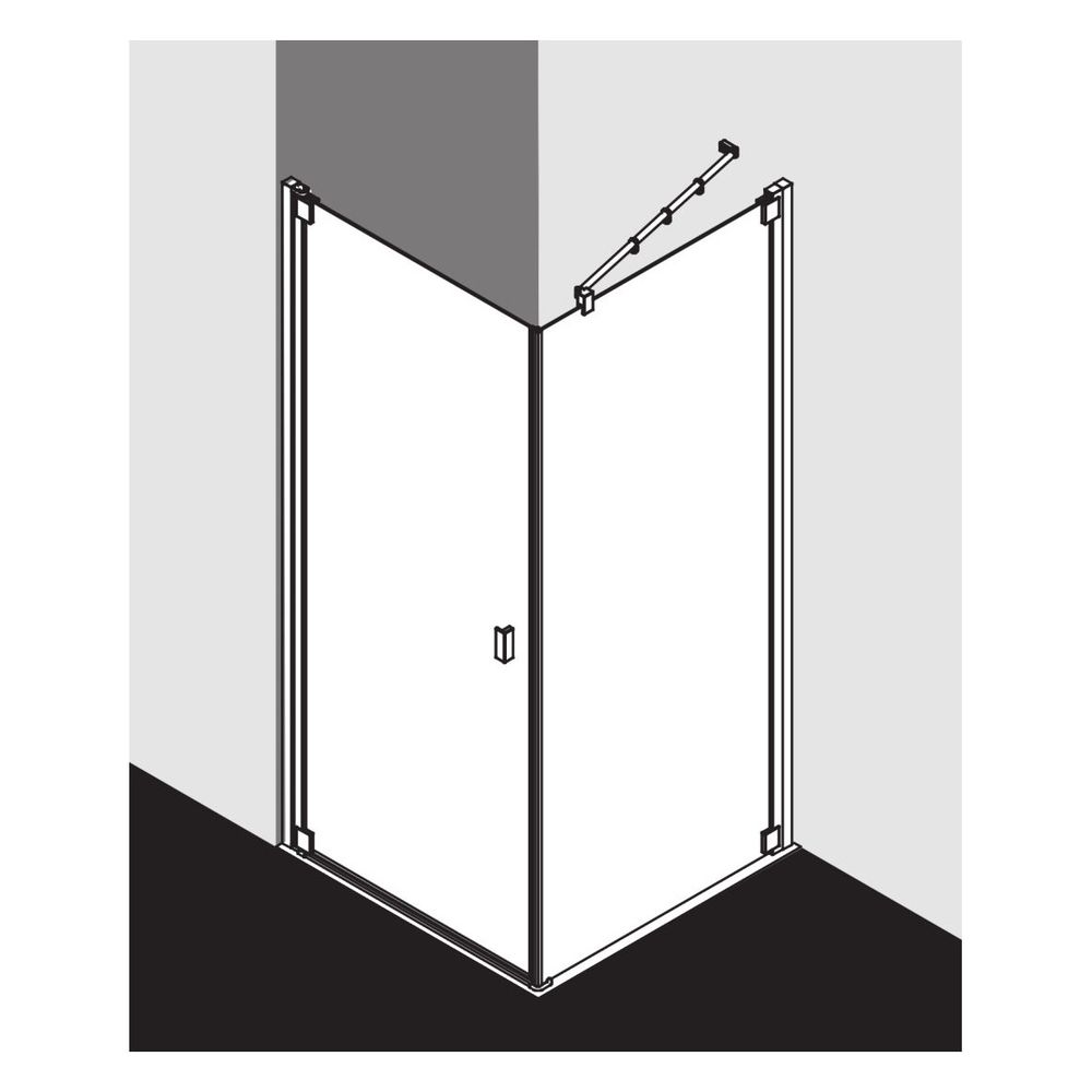 Kermi Pendeltür RAYA 1KL 1000x 2000 BV: 970-1000 SIMG ESG Klar STR3... KERMI-RA1KL100201BK 4051484829775 (Abb. 19)